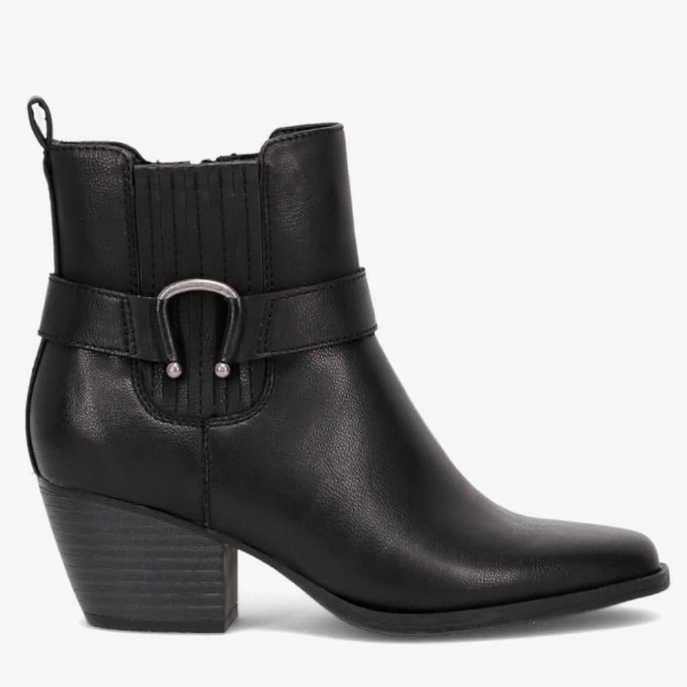 NWT Frye and Co. Suranne Ankle Boots Western Black Vegan Leather Women’s Size 6